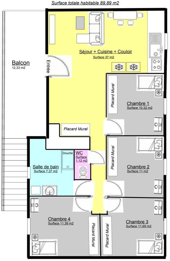 K&N - Maison A Partager Avec D'Autres Voyageurs - Chambre Privee - Jardin - Balcon Vaulx-en-Velin ภายนอก รูปภาพ